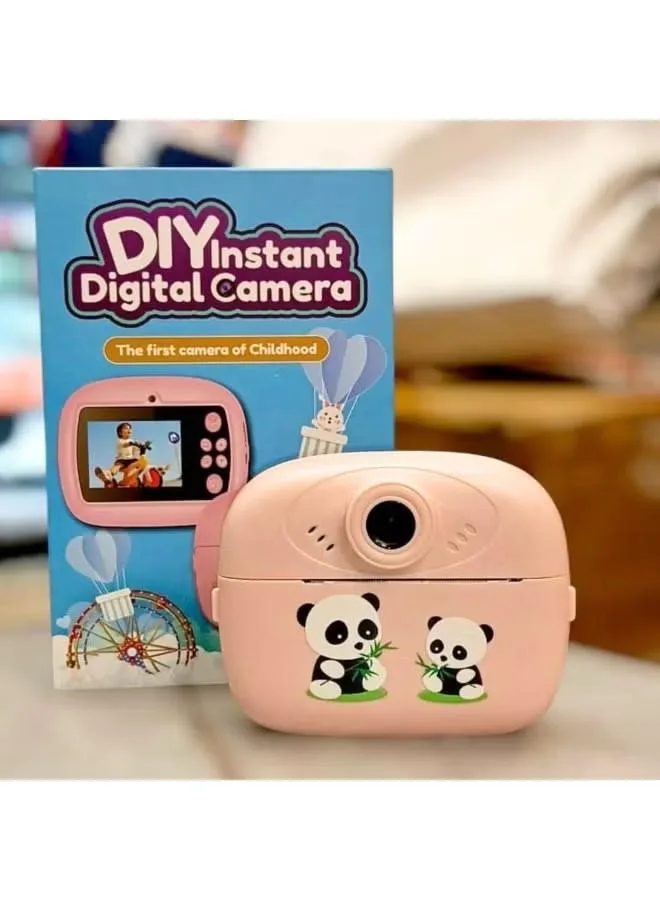 DIY Instant Print Digital Camera for Kids | Instant Photo Camera Pink — Pink